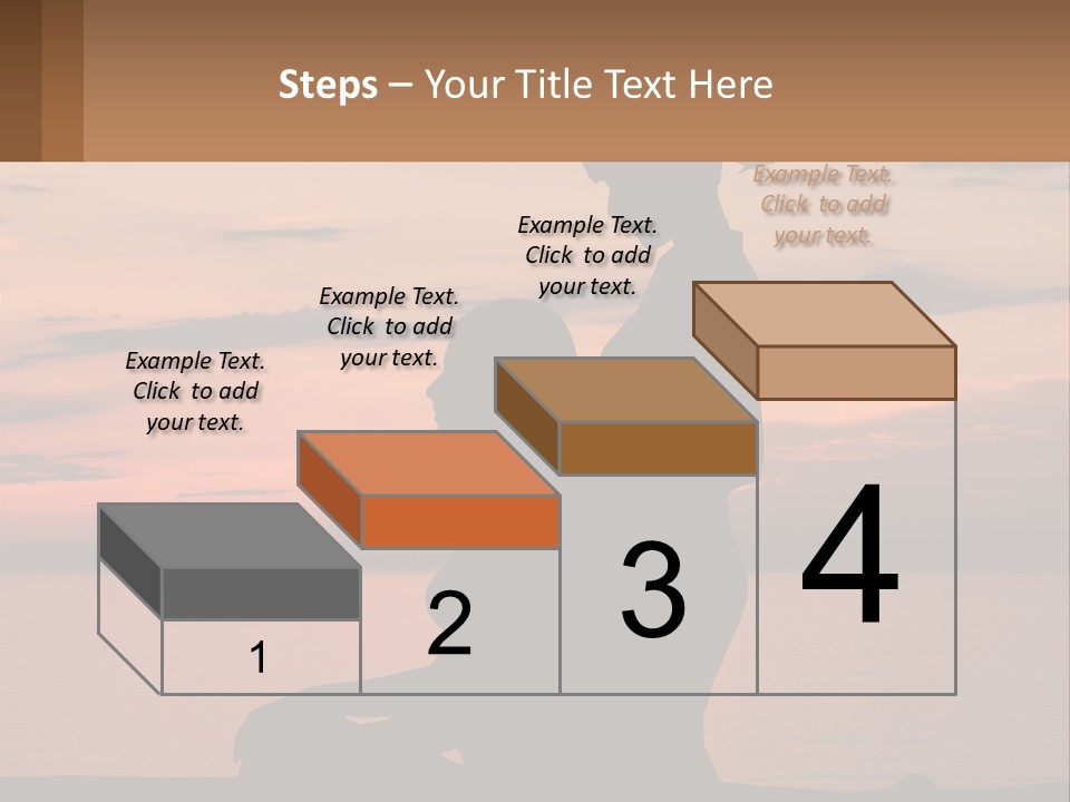 A Silhouette Of A Woman And Child Against A Sunset PowerPoint Template