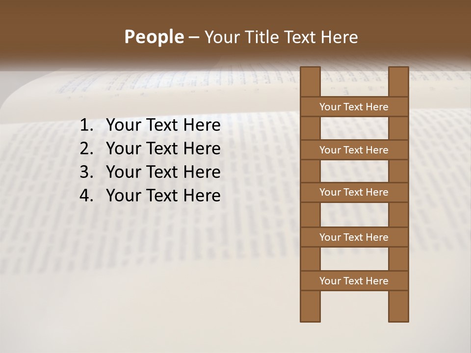 A Person Writing On A Book With A Pencil PowerPoint Template