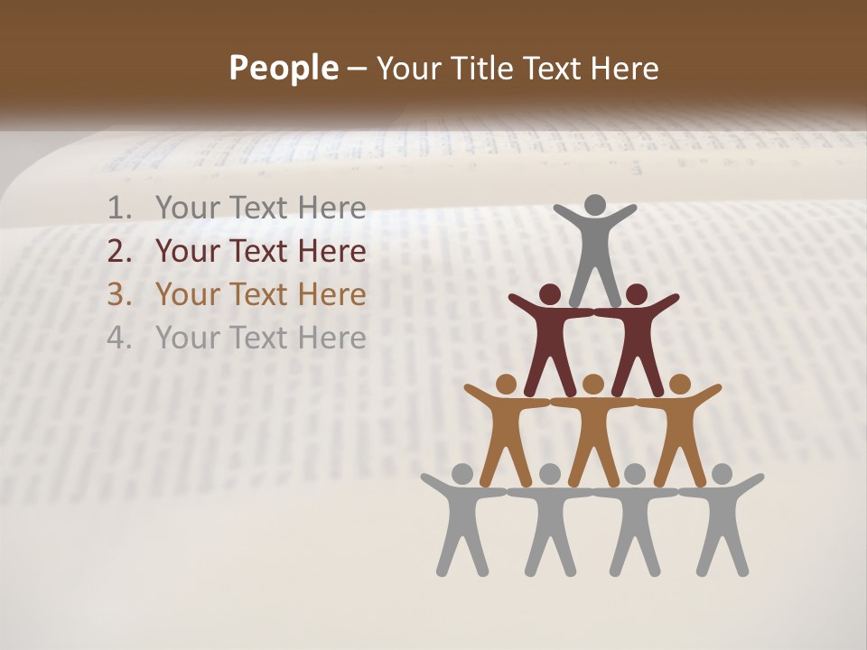 A Person Writing On A Book With A Pencil PowerPoint Template