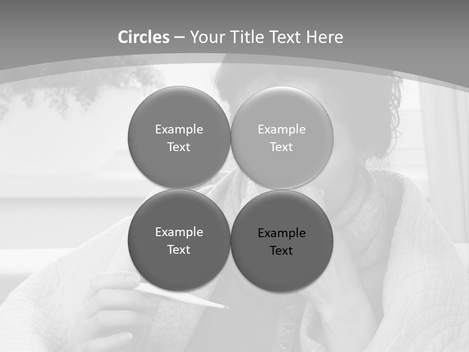 A Woman Sitting On A Couch With A Cigarette In Her Mouth PowerPoint Template