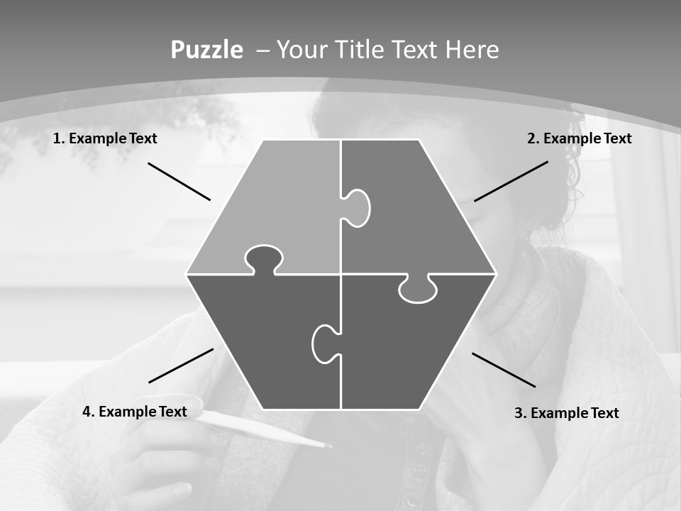 A Woman Sitting On A Couch With A Cigarette In Her Mouth PowerPoint Template