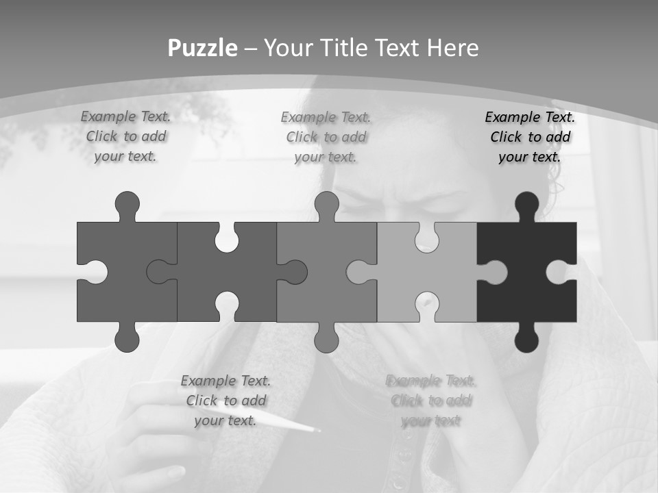 A Woman Sitting On A Couch With A Cigarette In Her Mouth PowerPoint Template