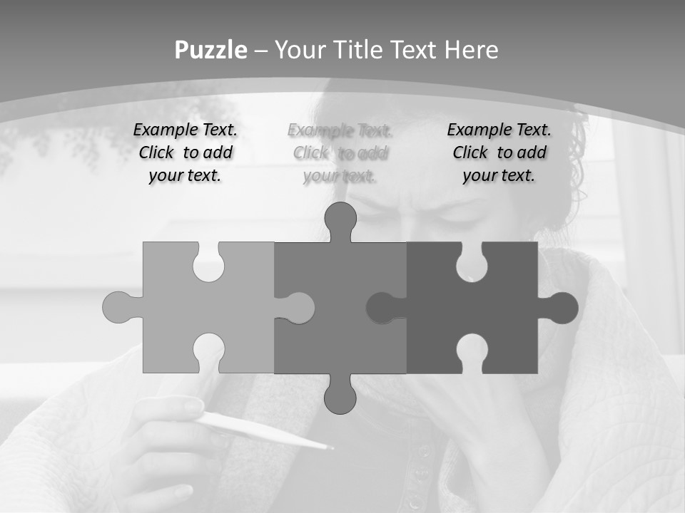 A Woman Sitting On A Couch With A Cigarette In Her Mouth PowerPoint Template