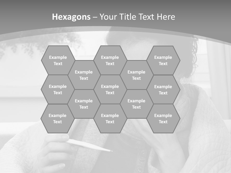 A Woman Sitting On A Couch With A Cigarette In Her Mouth PowerPoint Template