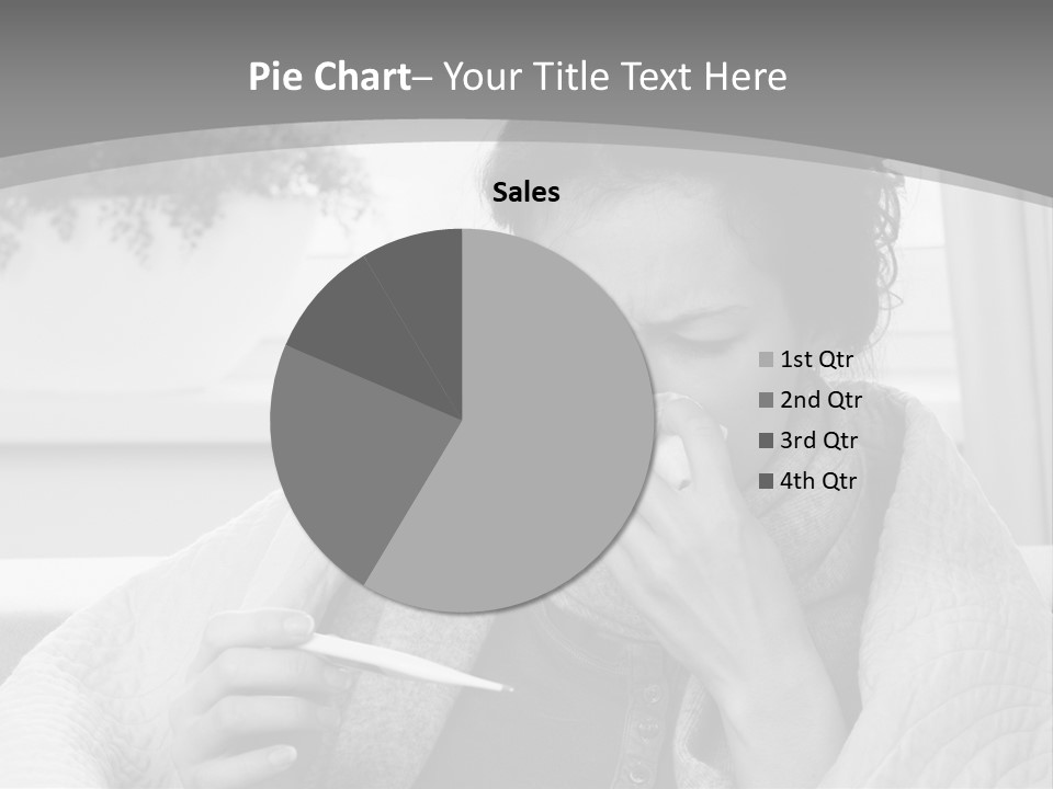 A Woman Sitting On A Couch With A Cigarette In Her Mouth PowerPoint Template