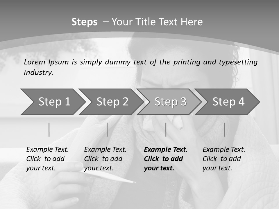 A Woman Sitting On A Couch With A Cigarette In Her Mouth PowerPoint Template