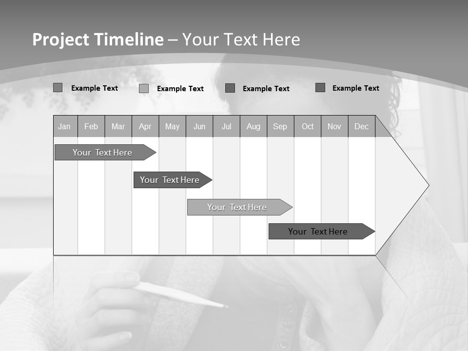 A Woman Sitting On A Couch With A Cigarette In Her Mouth PowerPoint Template