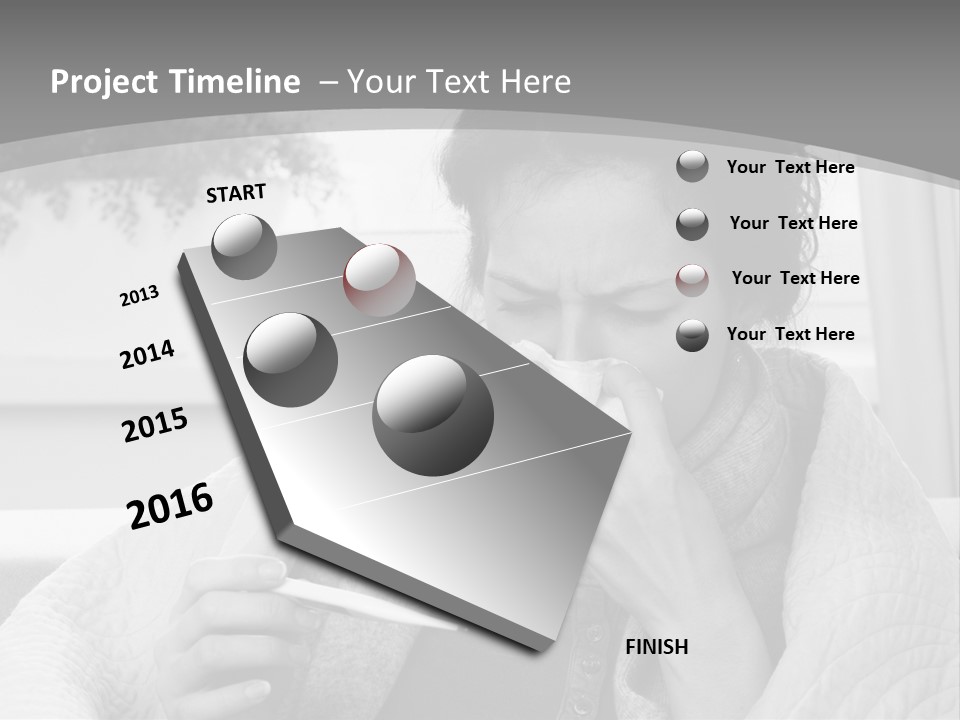 A Woman Sitting On A Couch With A Cigarette In Her Mouth PowerPoint Template