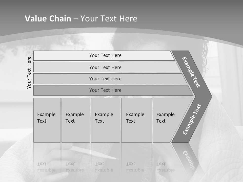 A Woman Sitting On A Couch With A Cigarette In Her Mouth PowerPoint Template