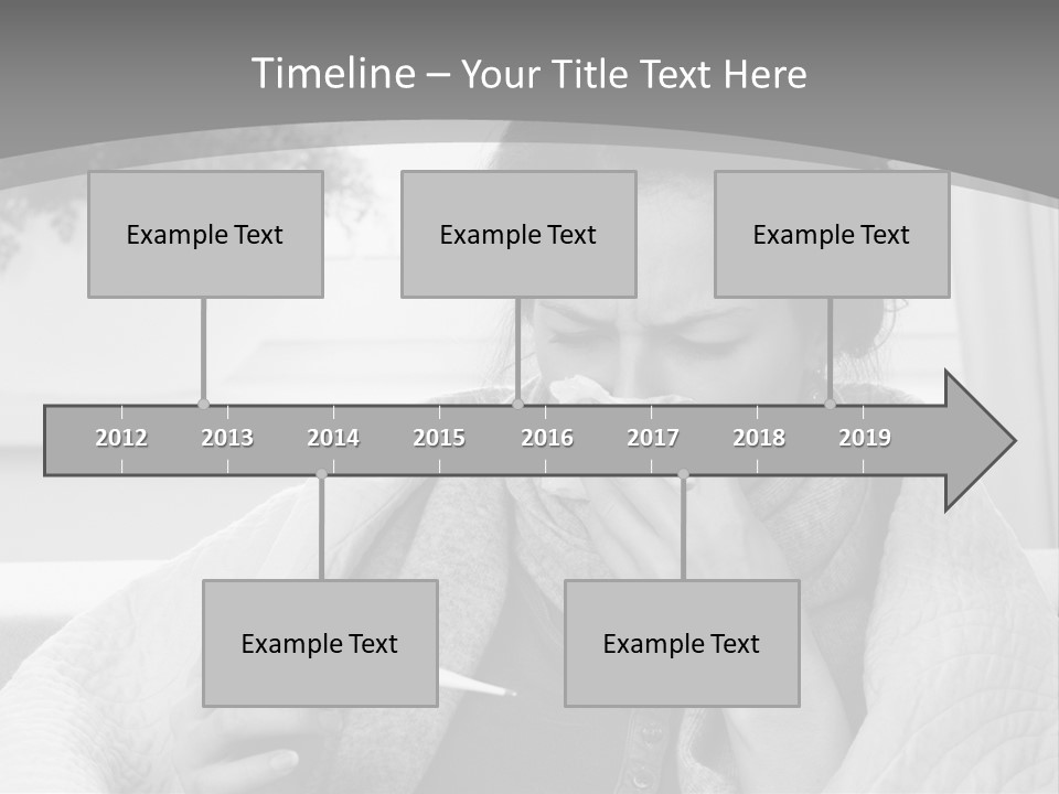 A Woman Sitting On A Couch With A Cigarette In Her Mouth PowerPoint Template