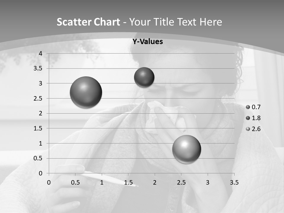 A Woman Sitting On A Couch With A Cigarette In Her Mouth PowerPoint Template