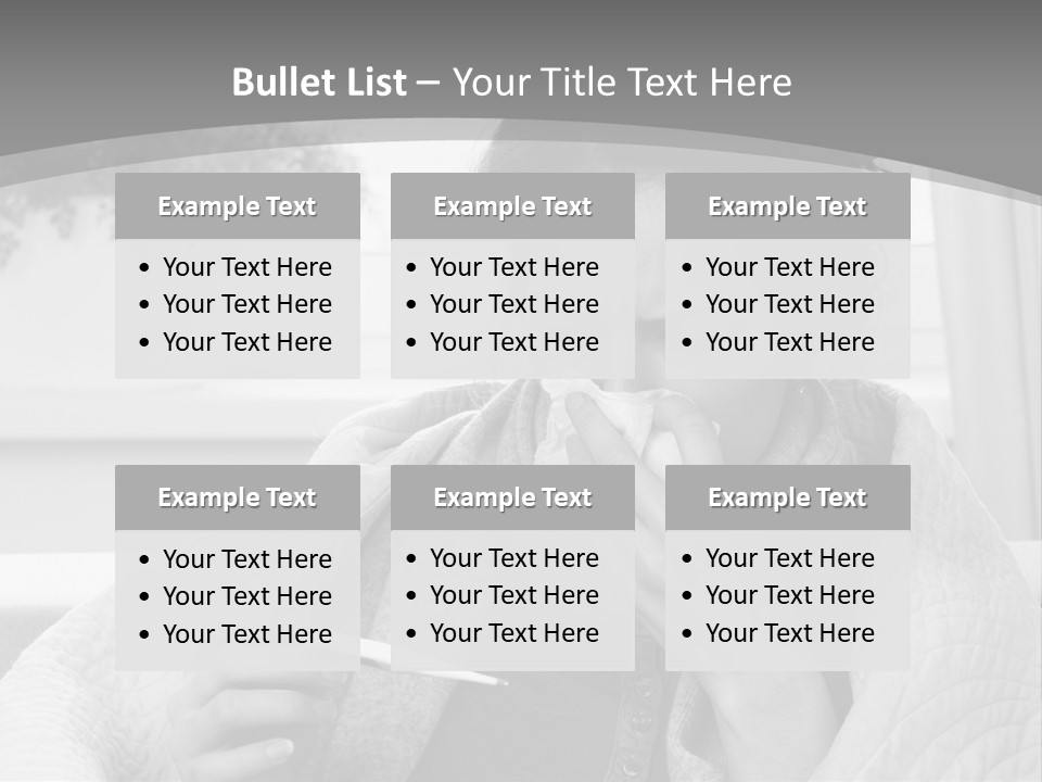 A Woman Sitting On A Couch With A Cigarette In Her Mouth PowerPoint Template