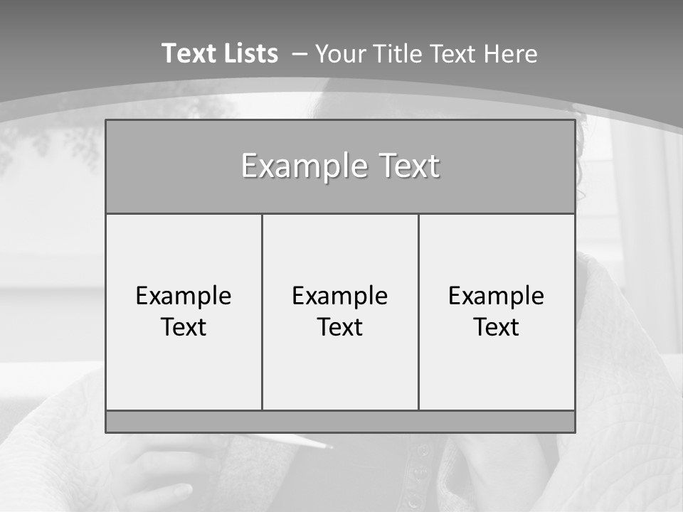 A Woman Sitting On A Couch With A Cigarette In Her Mouth PowerPoint Template