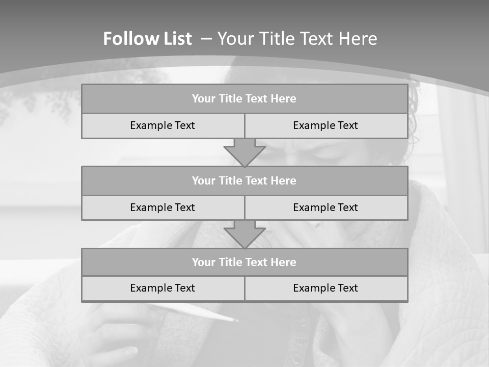 A Woman Sitting On A Couch With A Cigarette In Her Mouth PowerPoint Template