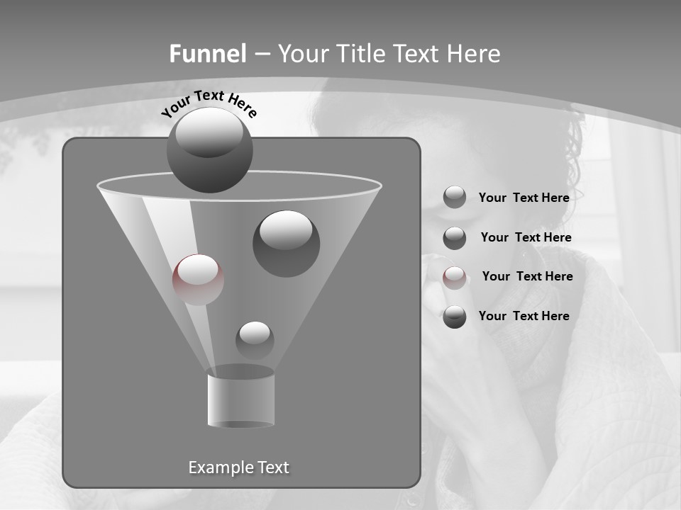 A Woman Sitting On A Couch With A Cigarette In Her Mouth PowerPoint Template