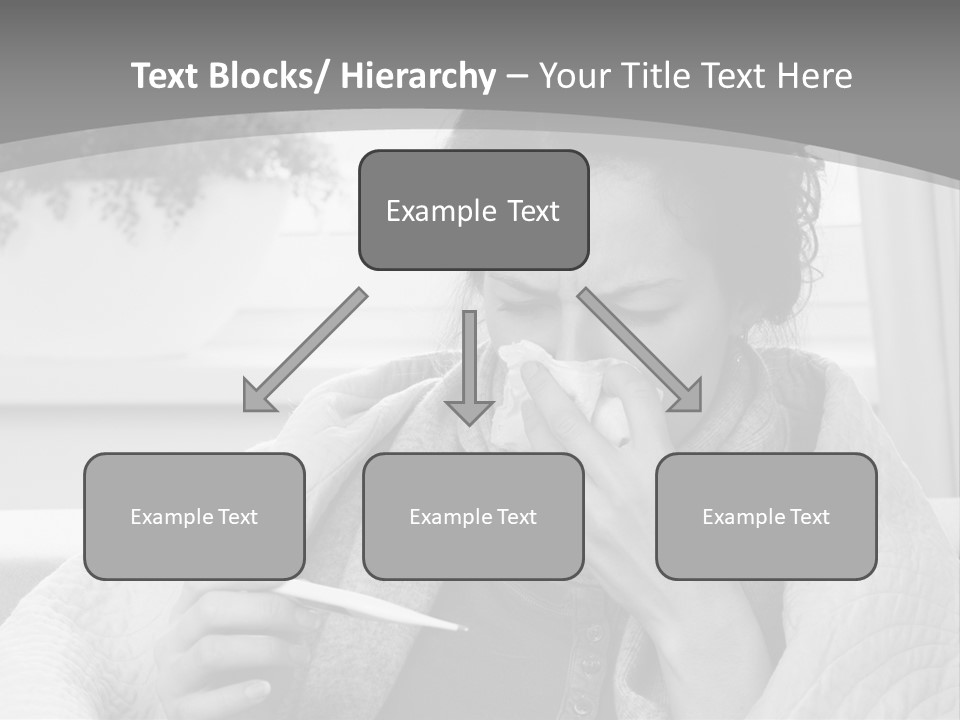 A Woman Sitting On A Couch With A Cigarette In Her Mouth PowerPoint Template