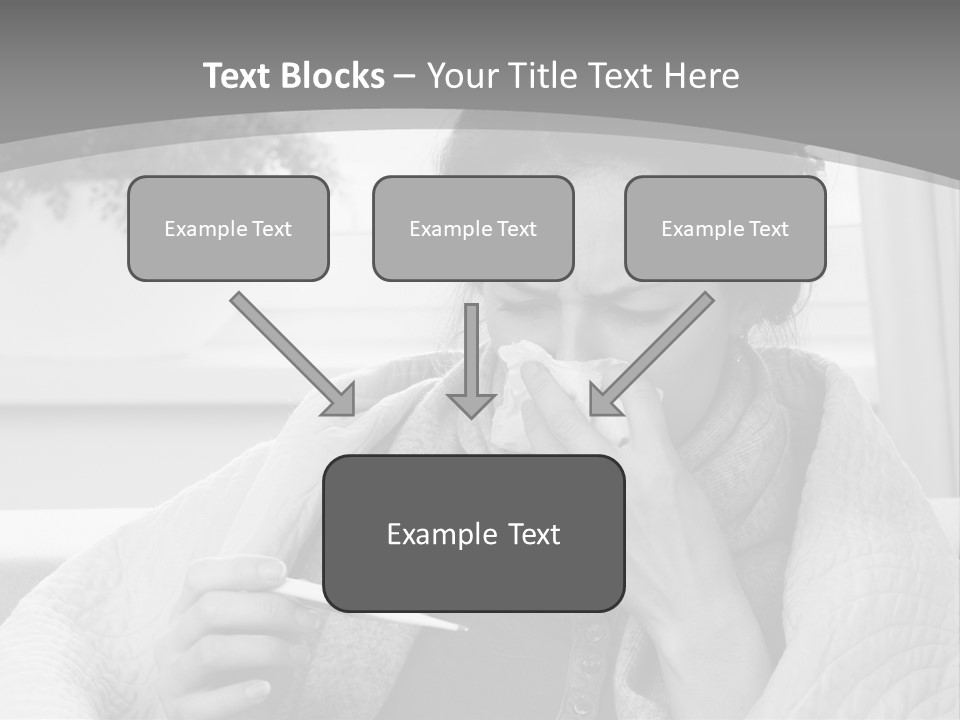 A Woman Sitting On A Couch With A Cigarette In Her Mouth PowerPoint Template