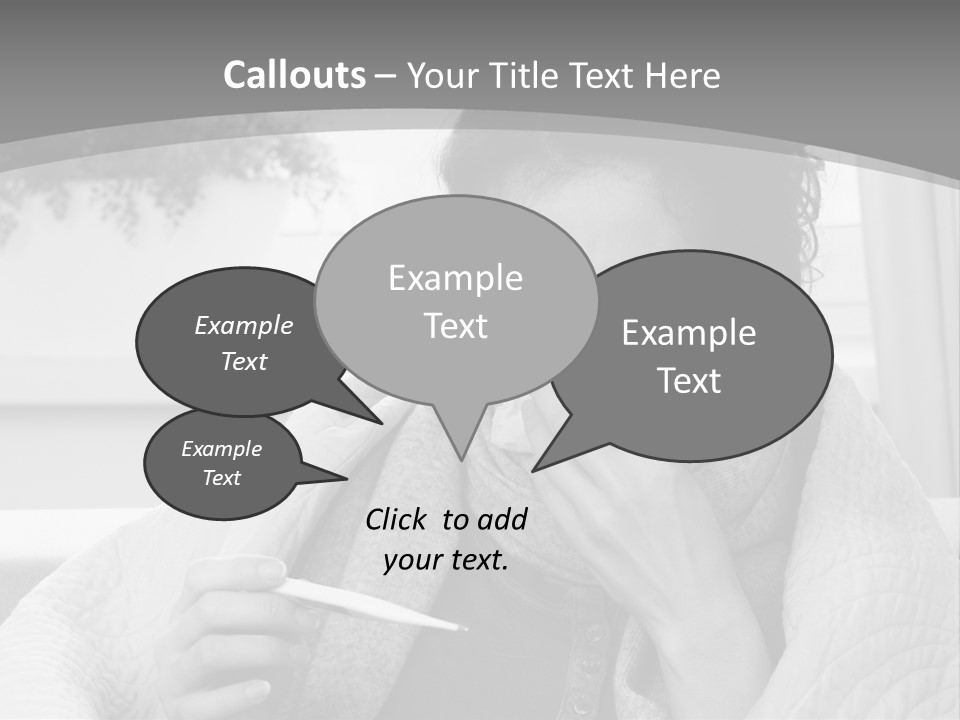 A Woman Sitting On A Couch With A Cigarette In Her Mouth PowerPoint Template