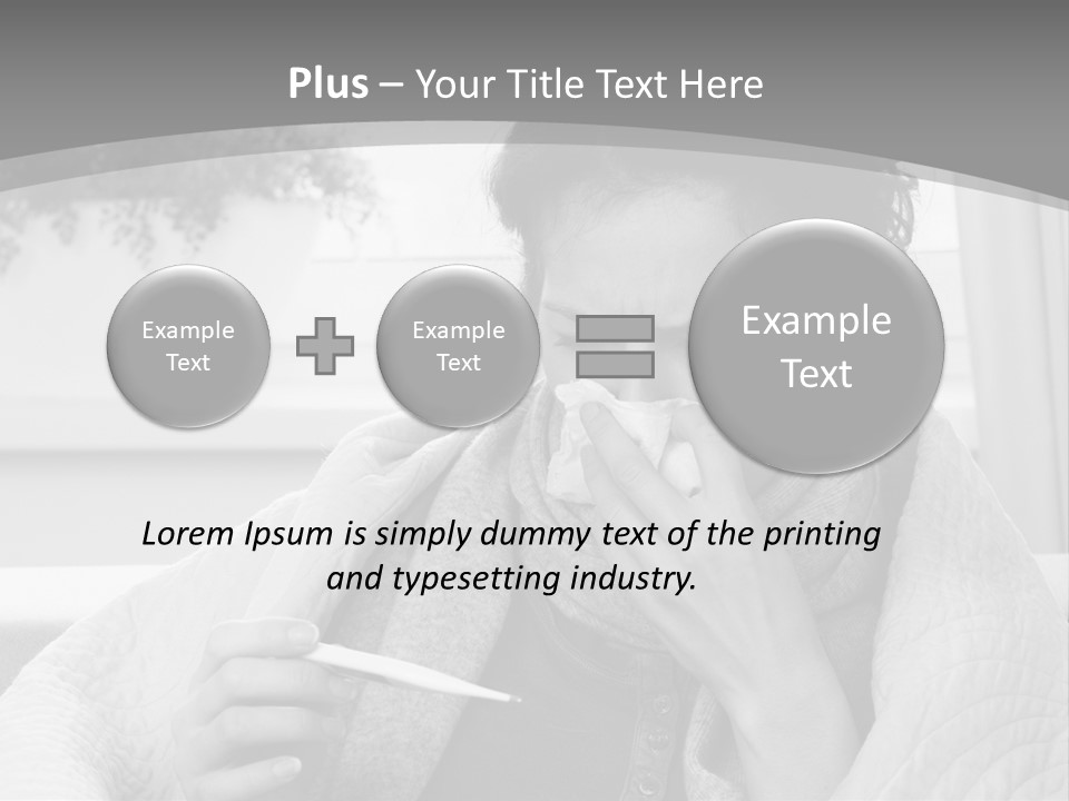 A Woman Sitting On A Couch With A Cigarette In Her Mouth PowerPoint Template