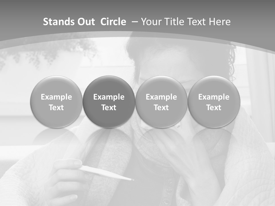 A Woman Sitting On A Couch With A Cigarette In Her Mouth PowerPoint Template