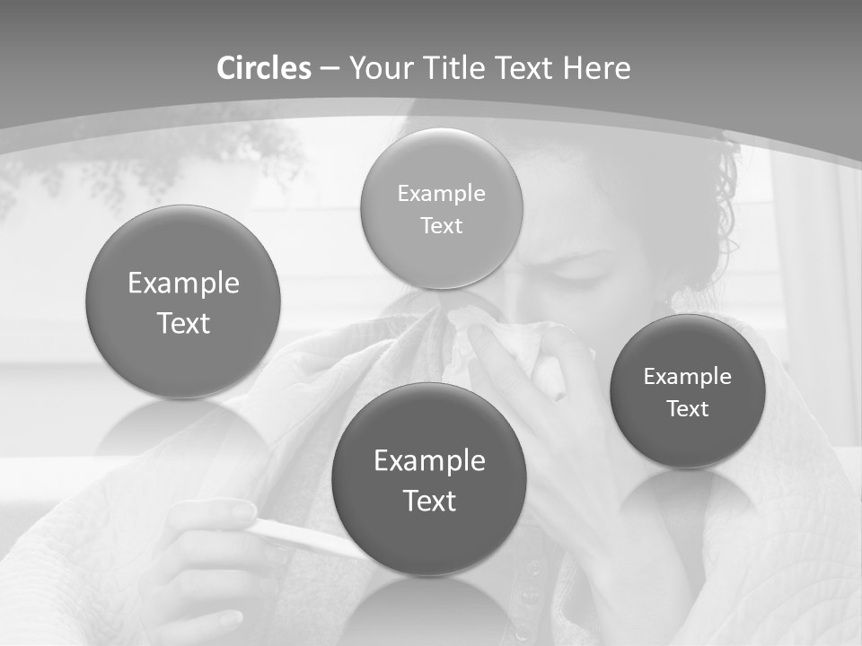 A Woman Sitting On A Couch With A Cigarette In Her Mouth PowerPoint Template