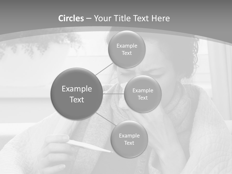 A Woman Sitting On A Couch With A Cigarette In Her Mouth PowerPoint Template