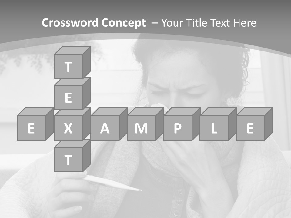 A Woman Sitting On A Couch With A Cigarette In Her Mouth PowerPoint Template