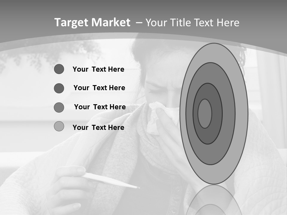 A Woman Sitting On A Couch With A Cigarette In Her Mouth PowerPoint Template