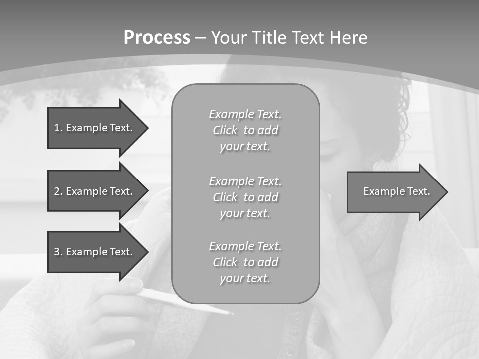 A Woman Sitting On A Couch With A Cigarette In Her Mouth PowerPoint Template