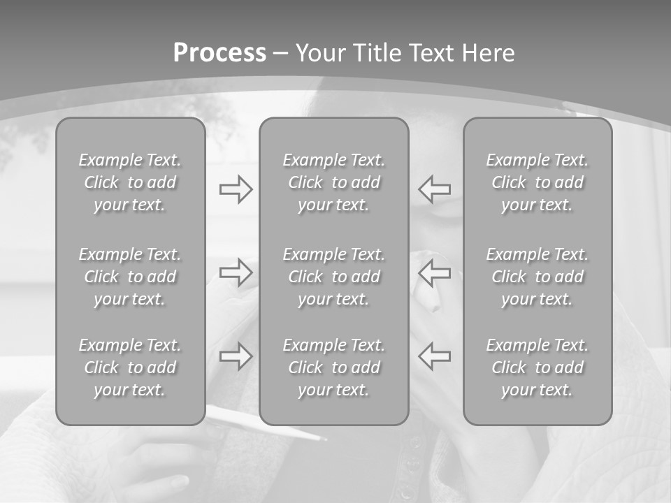 A Woman Sitting On A Couch With A Cigarette In Her Mouth PowerPoint Template