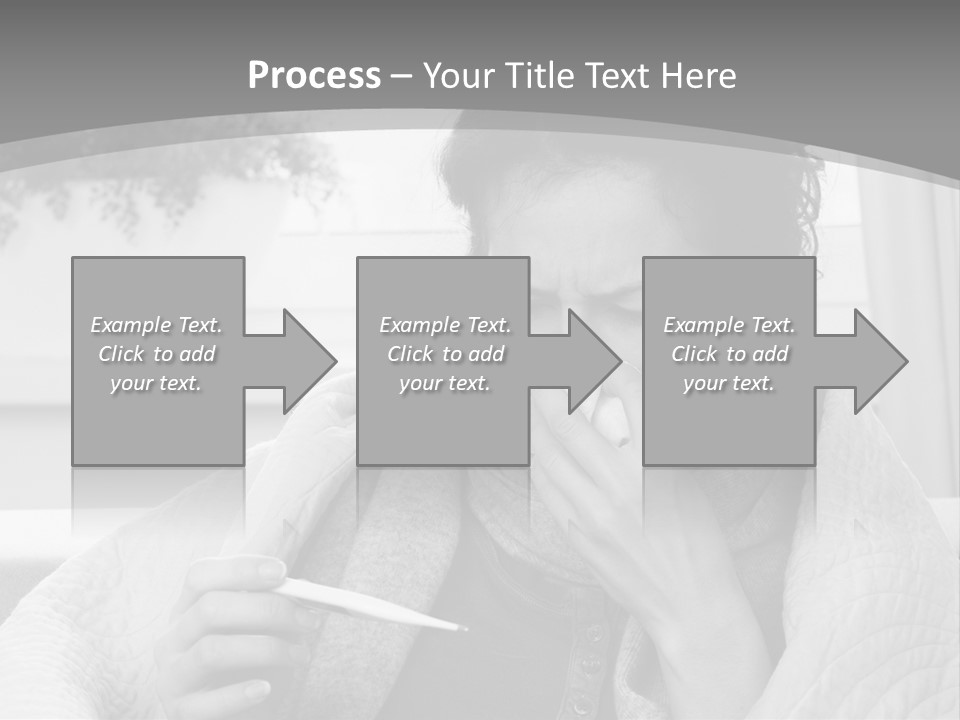 A Woman Sitting On A Couch With A Cigarette In Her Mouth PowerPoint Template