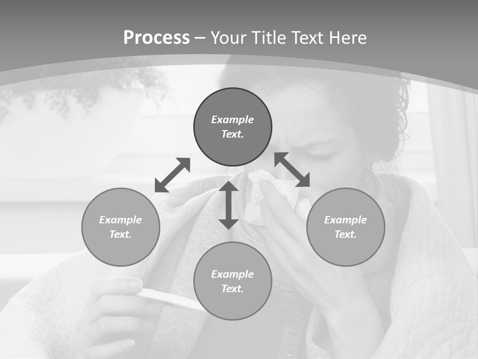 A Woman Sitting On A Couch With A Cigarette In Her Mouth PowerPoint Template