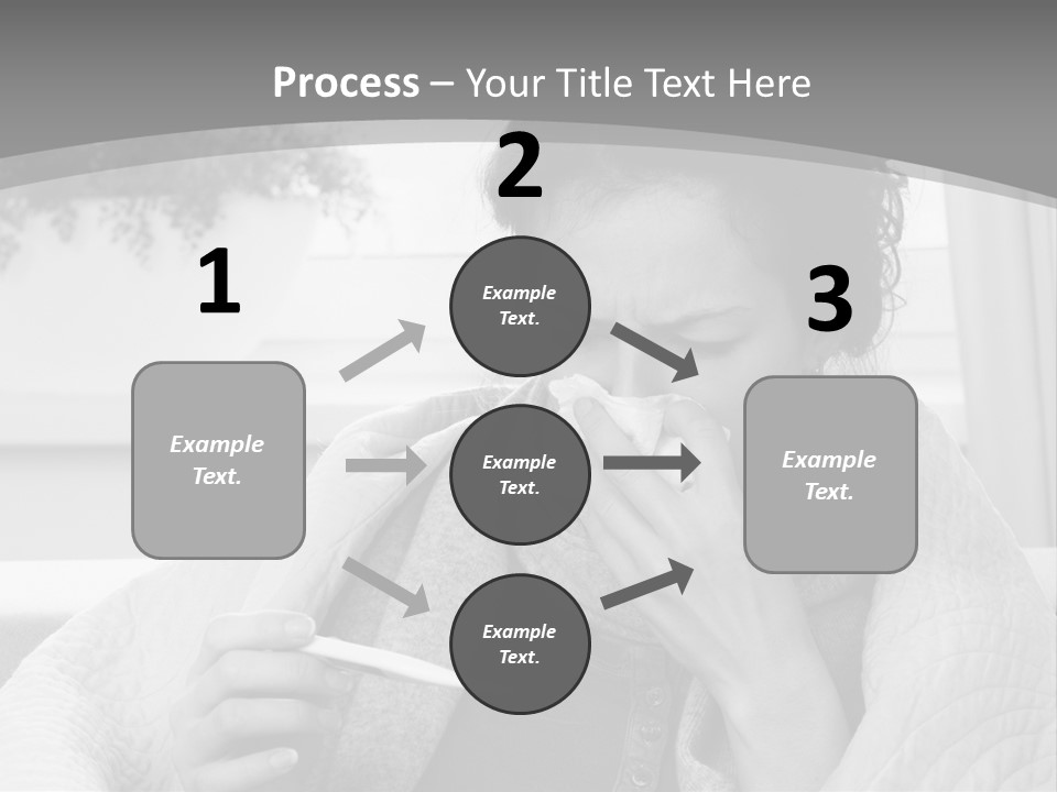 A Woman Sitting On A Couch With A Cigarette In Her Mouth PowerPoint Template