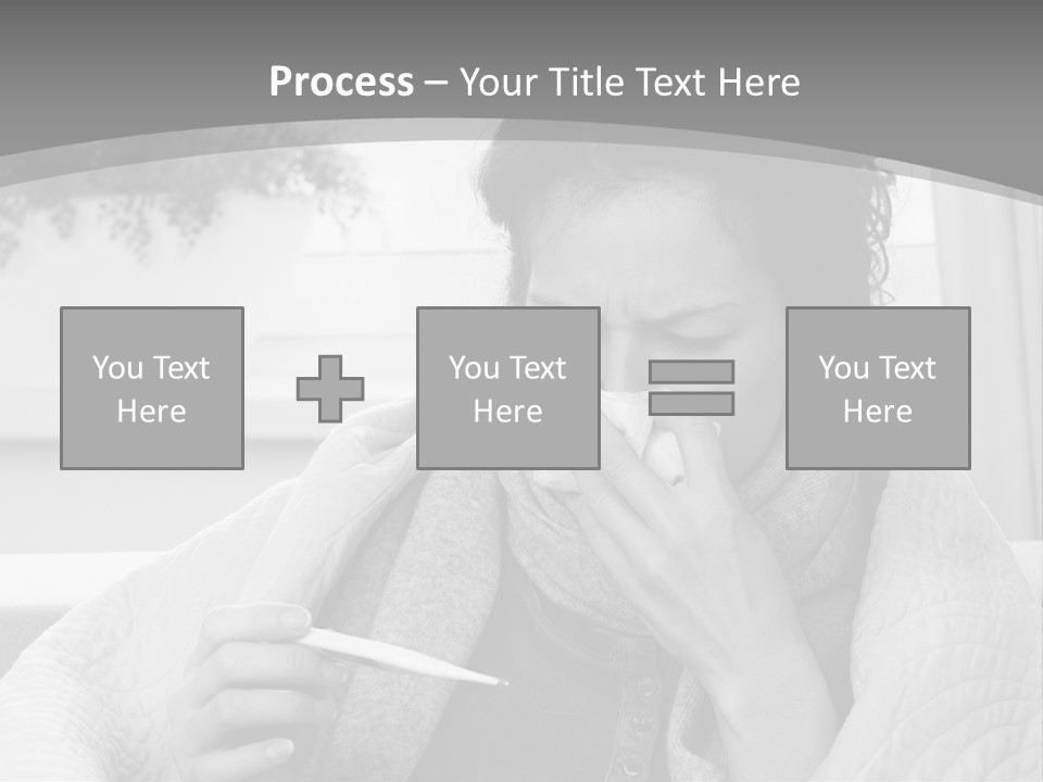 A Woman Sitting On A Couch With A Cigarette In Her Mouth PowerPoint Template