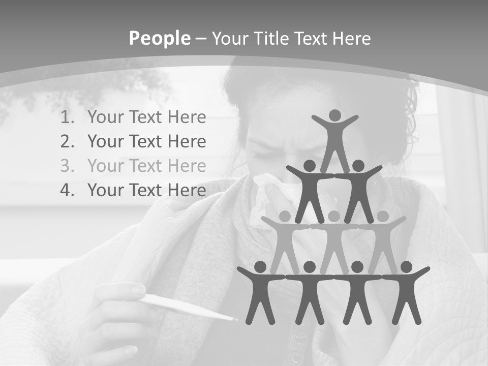 A Woman Sitting On A Couch With A Cigarette In Her Mouth PowerPoint Template