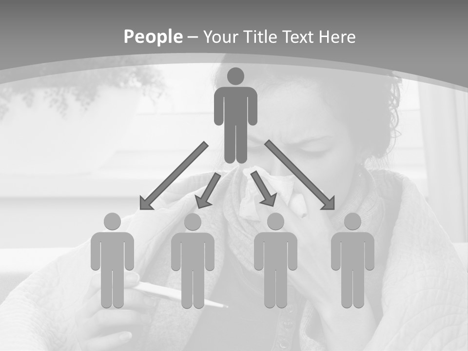 A Woman Sitting On A Couch With A Cigarette In Her Mouth PowerPoint Template