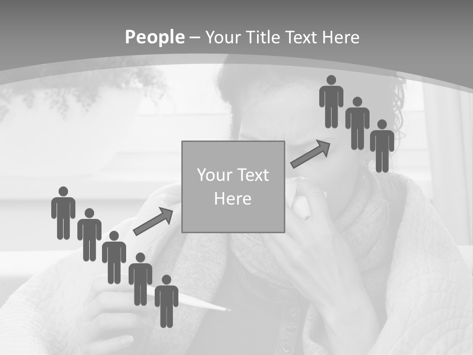 A Woman Sitting On A Couch With A Cigarette In Her Mouth PowerPoint Template