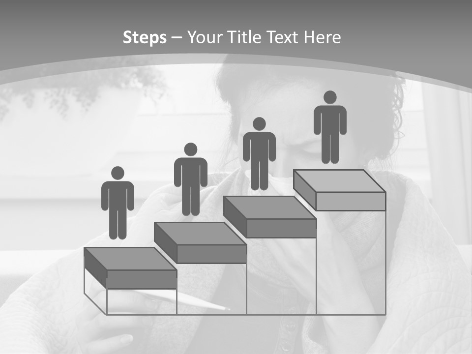 A Woman Sitting On A Couch With A Cigarette In Her Mouth PowerPoint Template