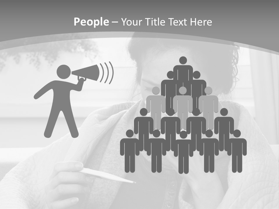 A Woman Sitting On A Couch With A Cigarette In Her Mouth PowerPoint Template