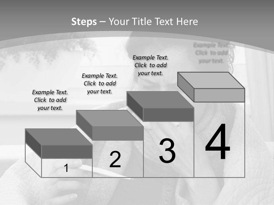 A Woman Sitting On A Couch With A Cigarette In Her Mouth PowerPoint Template