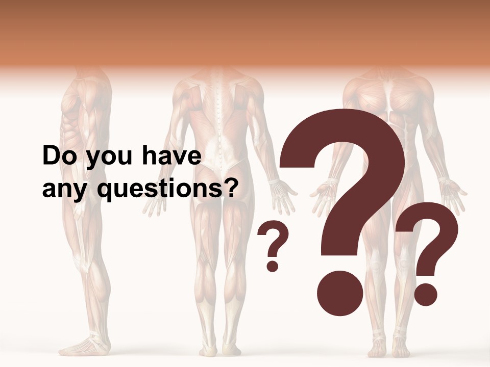 The Muscles Of A Man Are Shown In Three Different Views PowerPoint Template