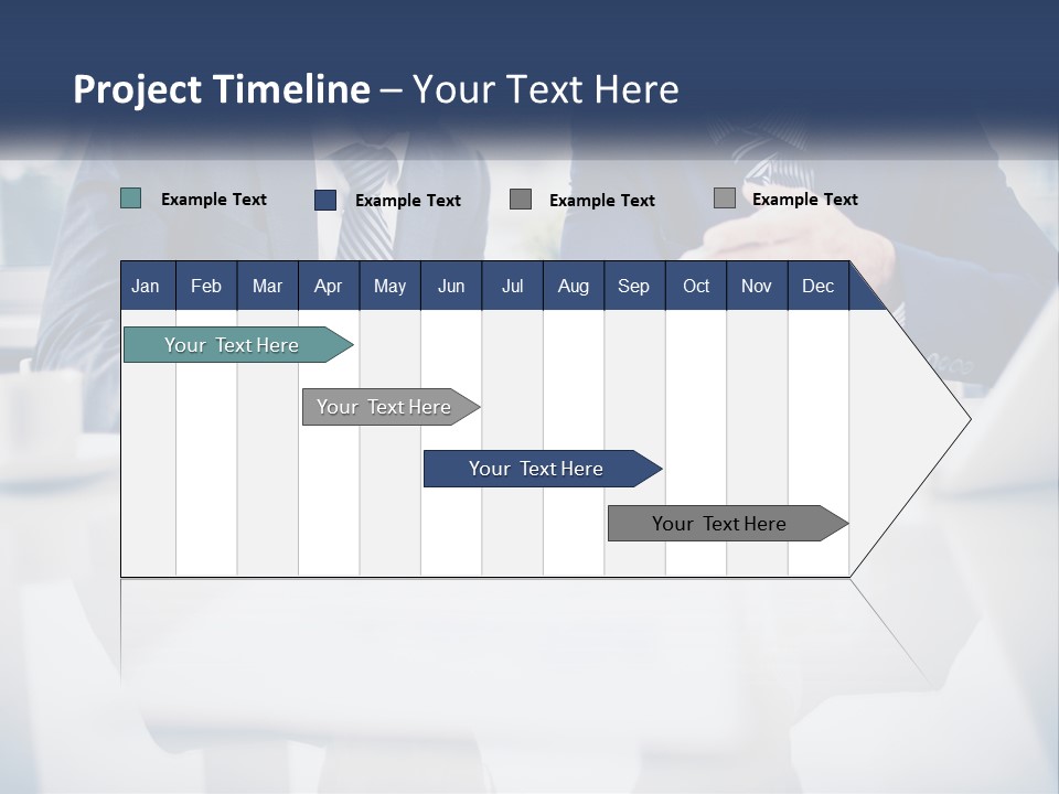 Two Men Sitting At A Table Looking At A Tablet PowerPoint Template