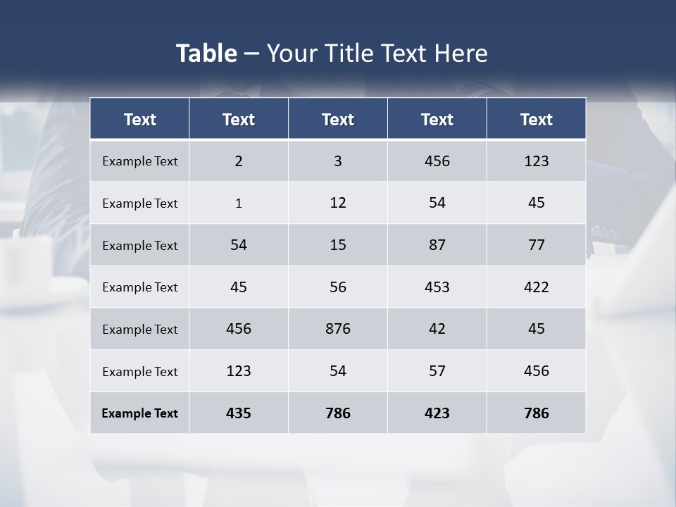 Two Men Sitting At A Table Looking At A Tablet PowerPoint Template
