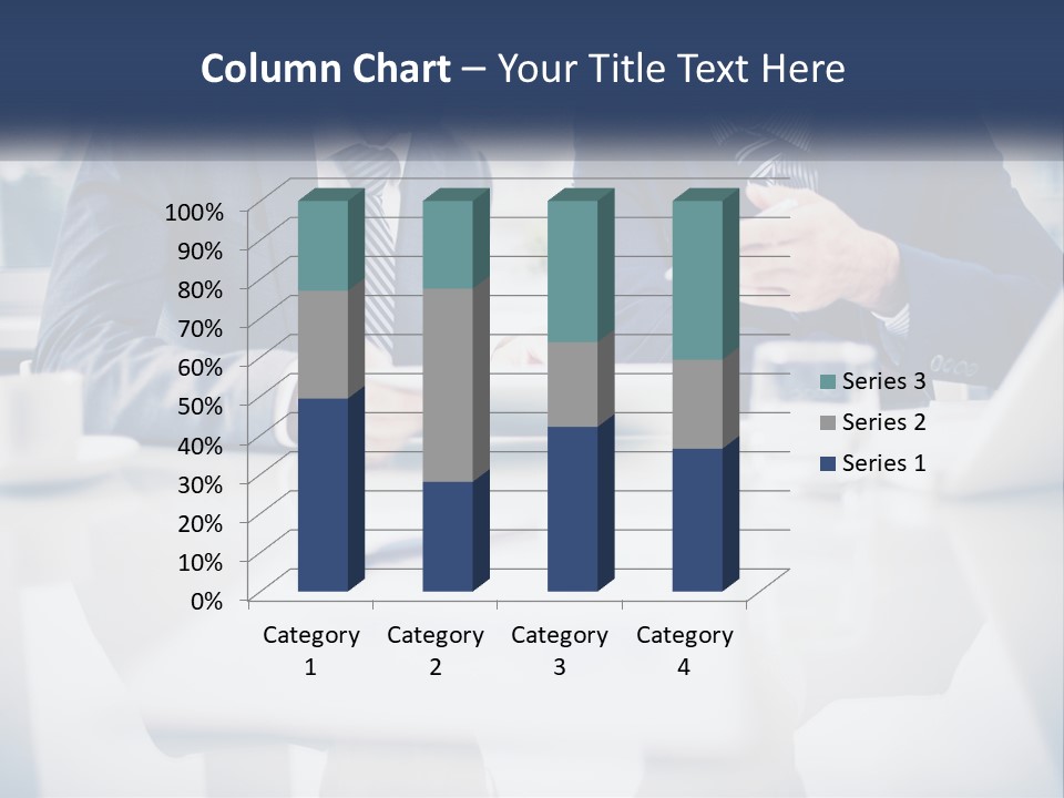 Two Men Sitting At A Table Looking At A Tablet PowerPoint Template