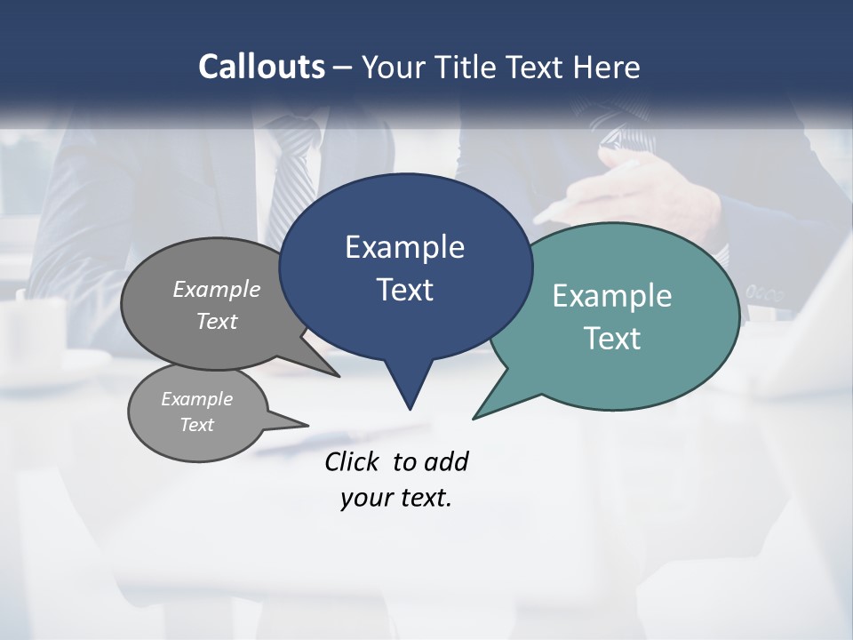 Two Men Sitting At A Table Looking At A Tablet PowerPoint Template