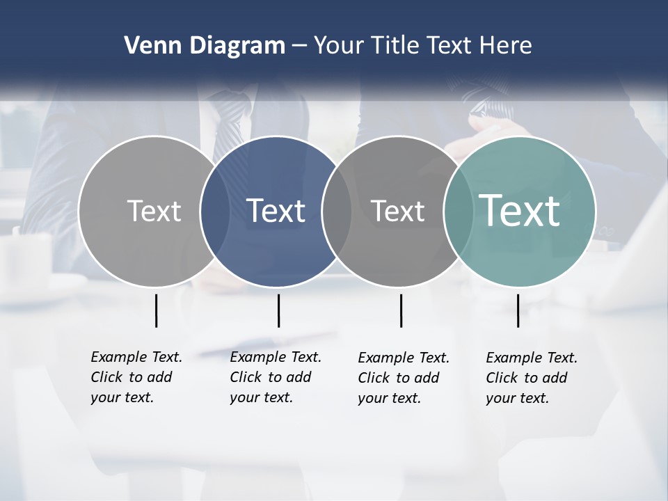 Two Men Sitting At A Table Looking At A Tablet PowerPoint Template
