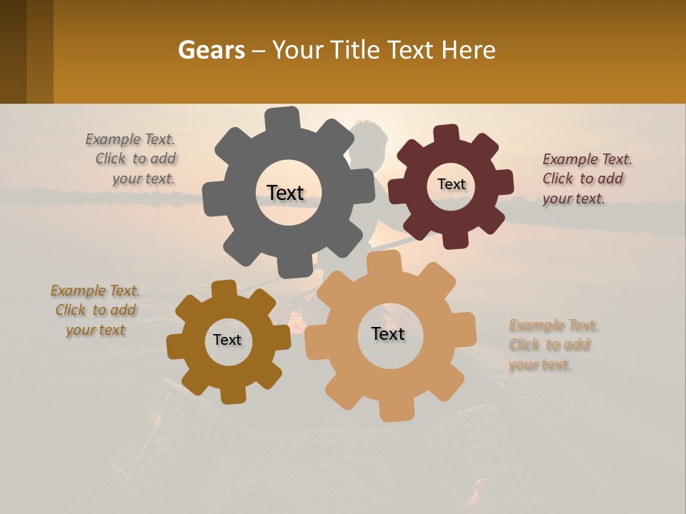 A Person Rowing A Boat On A Body Of Water PowerPoint Template