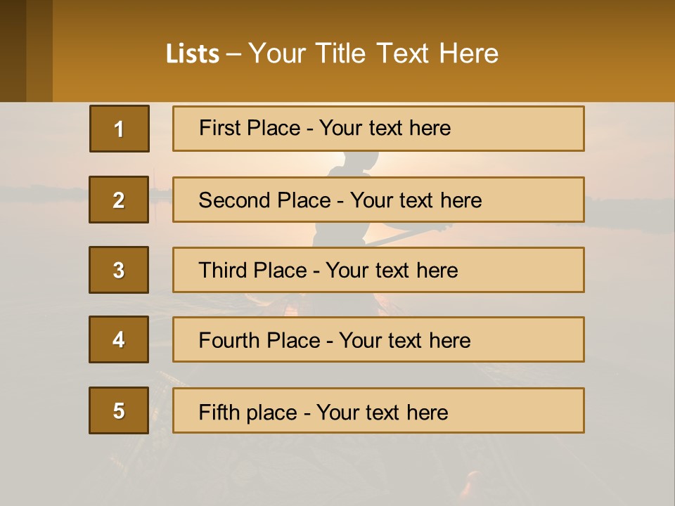 A Person Rowing A Boat On A Body Of Water PowerPoint Template