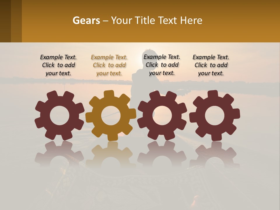 A Person Rowing A Boat On A Body Of Water PowerPoint Template