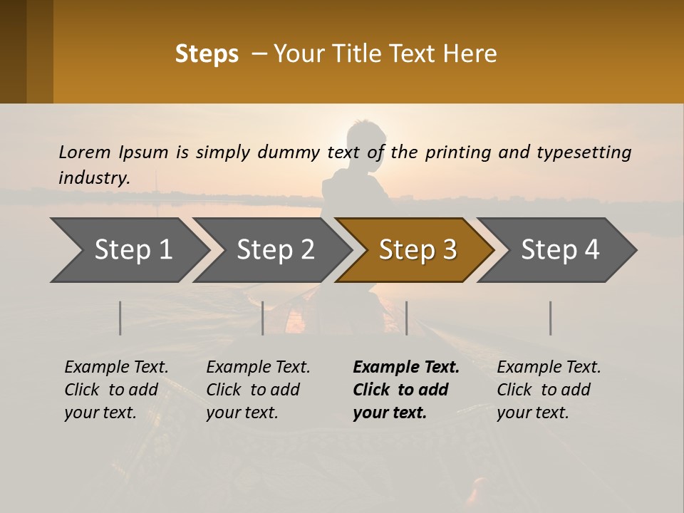 A Person Rowing A Boat On A Body Of Water PowerPoint Template